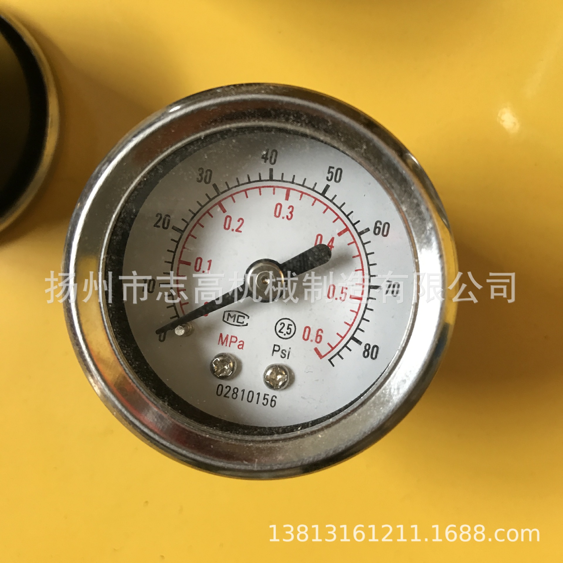 喷塑配件 涂装机配件 Y40轴向压力表 涂装压力表 0~1MPa