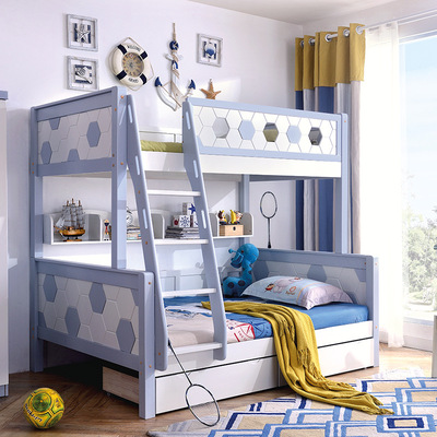 Simplicity modern solid wood On the bed children Bunk beds Mother and son Bunk bed student double-deck bed Trundle