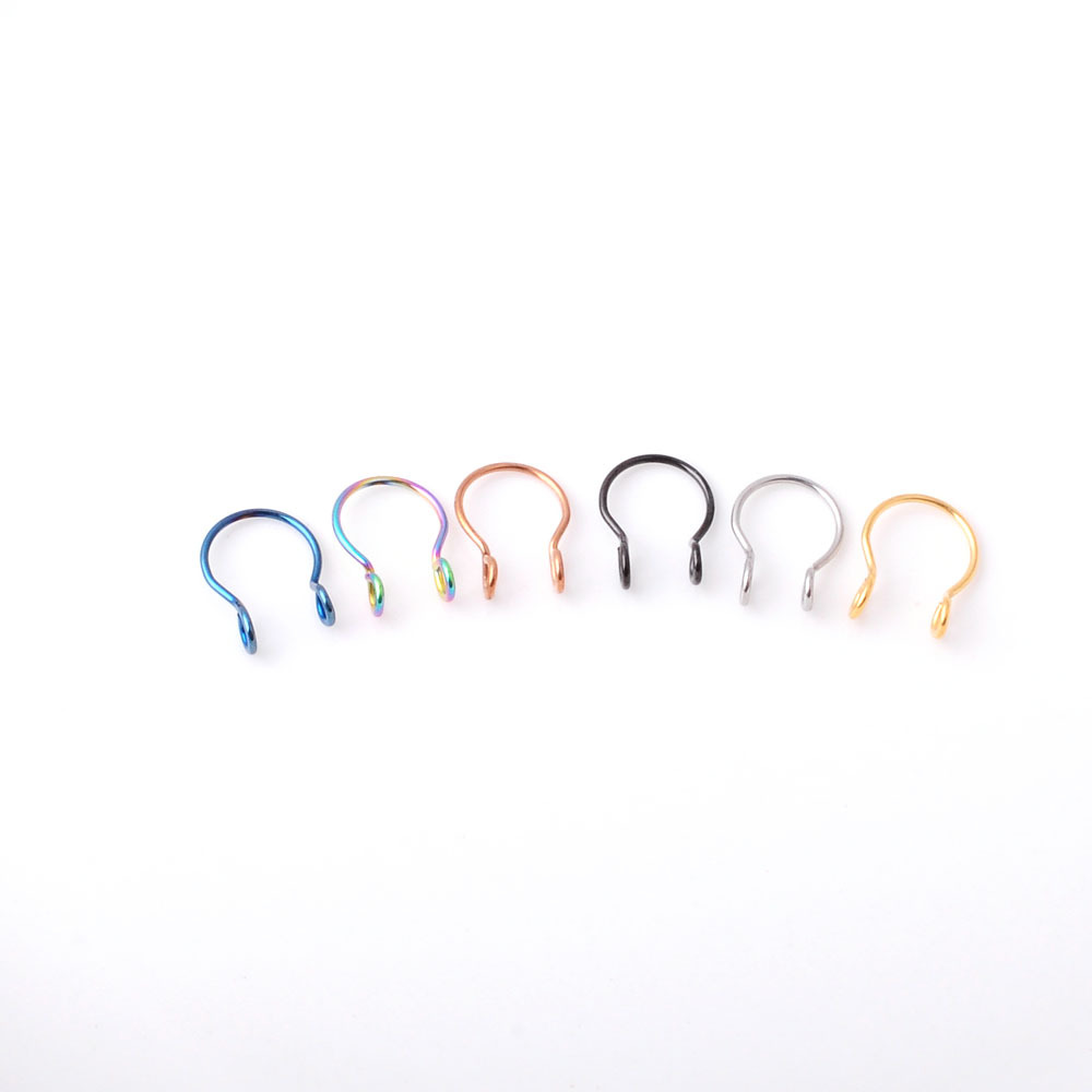 stainless steel fake vacuum color preservation electroplating nose clip