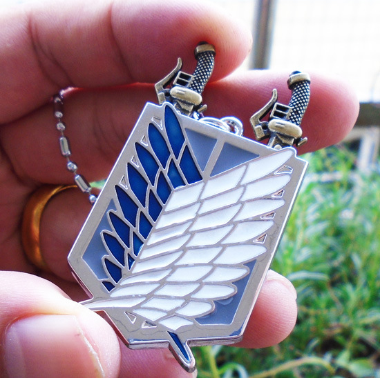 Attack on Titan Necklace Keychain Pendan...