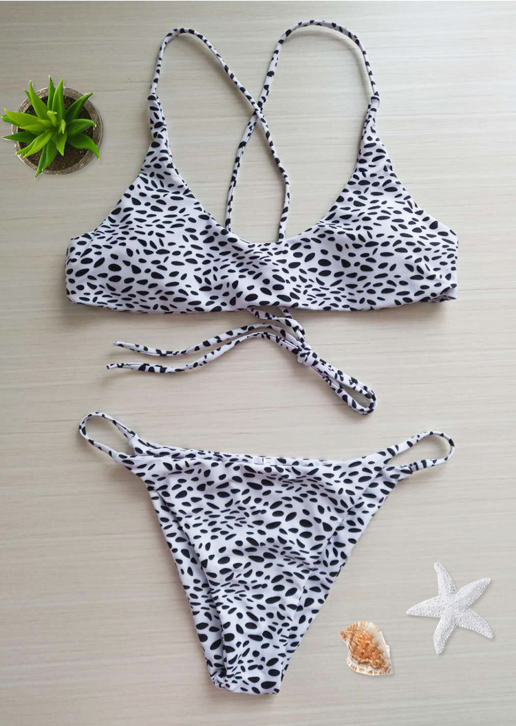 Cotton FashionBikini(Black Leopard Point-S)Swimwear NHHL2065-Black-Leopard-Point-S
