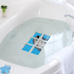 PAG跨境衛生間浴室浴缸兒童卡通海豚pvc防水防滑貼浴缸貼畫貼紙特