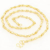 Brass bamboo necklace, golden universal jewelry suitable for men and women