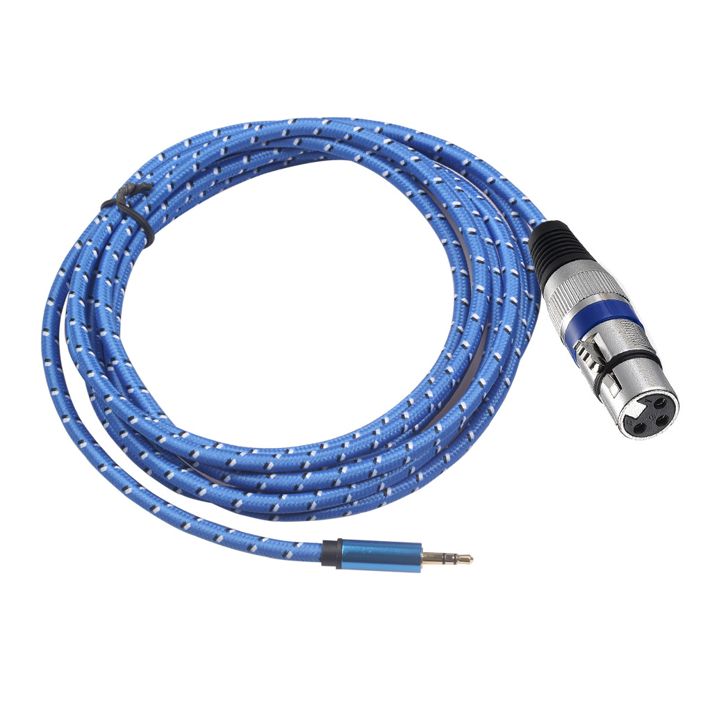 发烧级3.5mm转卡侬母音频线 调音台话筒麦克风连接手机电脑 K歌线