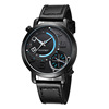 Cross -border e -commerce hot -selling Senors brand 004 belt dual movement business quartz watch