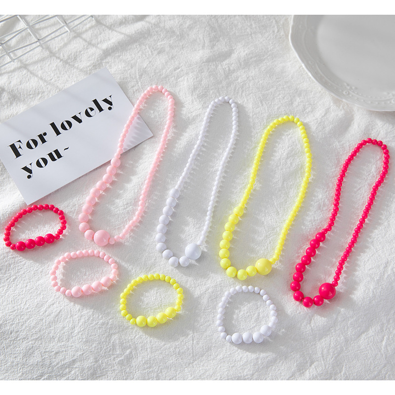 solid color acrylic beads