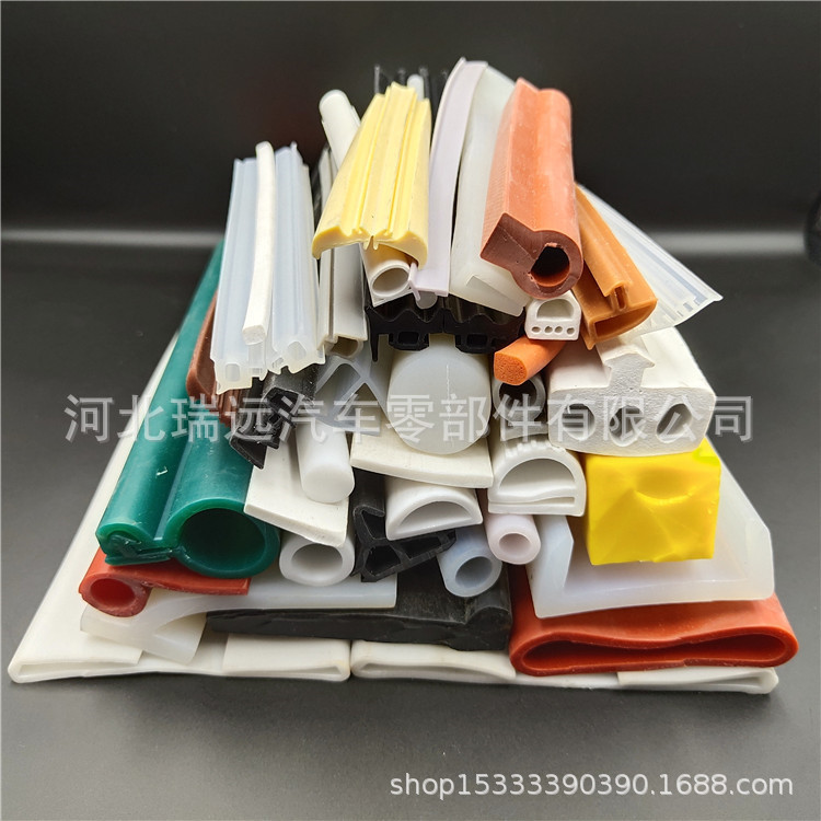 供应e型硅胶密封条 耐高温密封条 烤箱门边条高透明高撕裂无味