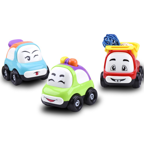 Puzzle non-return car children's toy car boys and girls inertia car set children's toys 0-3 years old