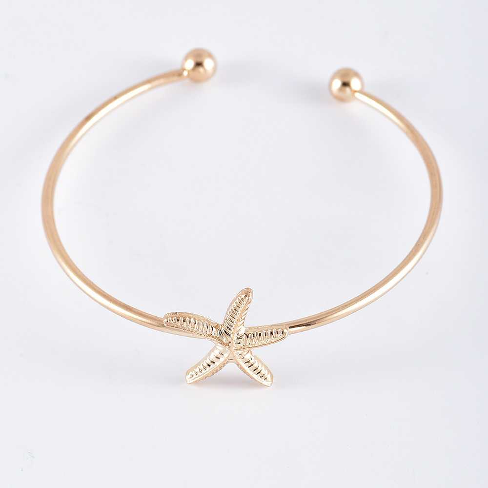 Handmade Shell Braided Starfish Pearl Bracelet Women's Popular Fashion New Style Bangel Wholesale display picture 3