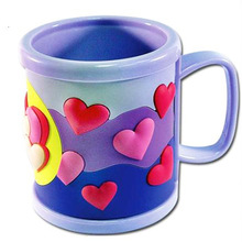 pvc十二生肖图案 字母/文字/数字马克杯支持定制量大价优