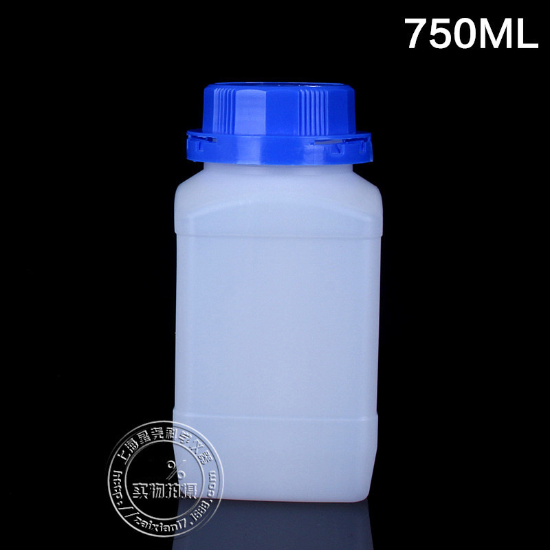 批发供应750ML带内盖 塑料样品瓶 蓝色防盗盖试剂瓶 密封性能好