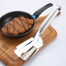 304不锈钢牛排夹简约食品夹 烧烤夹煎烘焙馒头面包夹炒菜夹子批发