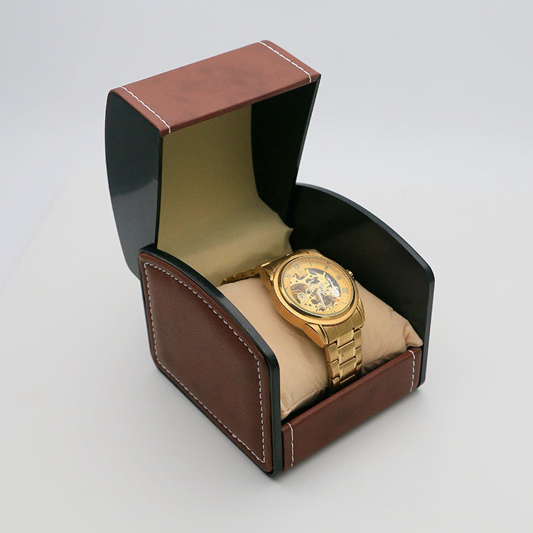 廠家現貨批發pu皮手表盒子  高檔時尚8*9*10cm首飾包裝盒 展示盒