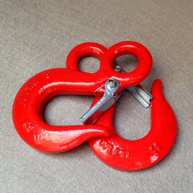美式貨鈎1T 環眼挂鈎2噸 5/7t帶保險拖鈎 批發 合金鋼起重鈎子