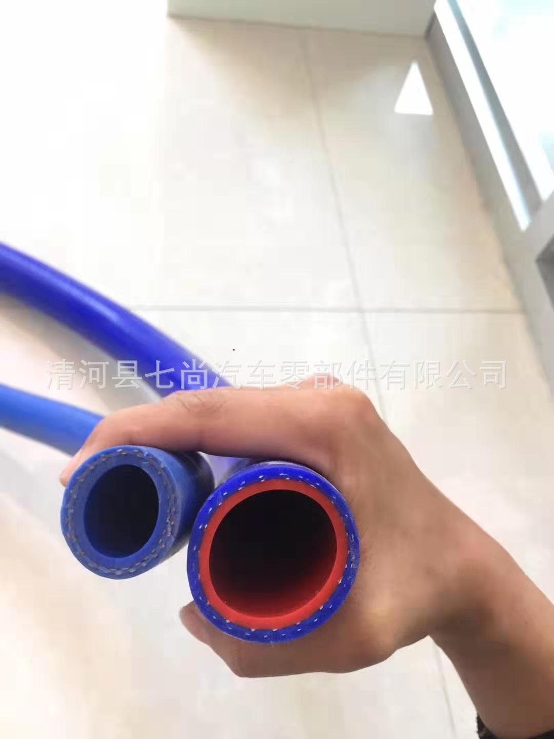 厂家供应硅胶暖风管内径19mm挤出真空管二层线水管