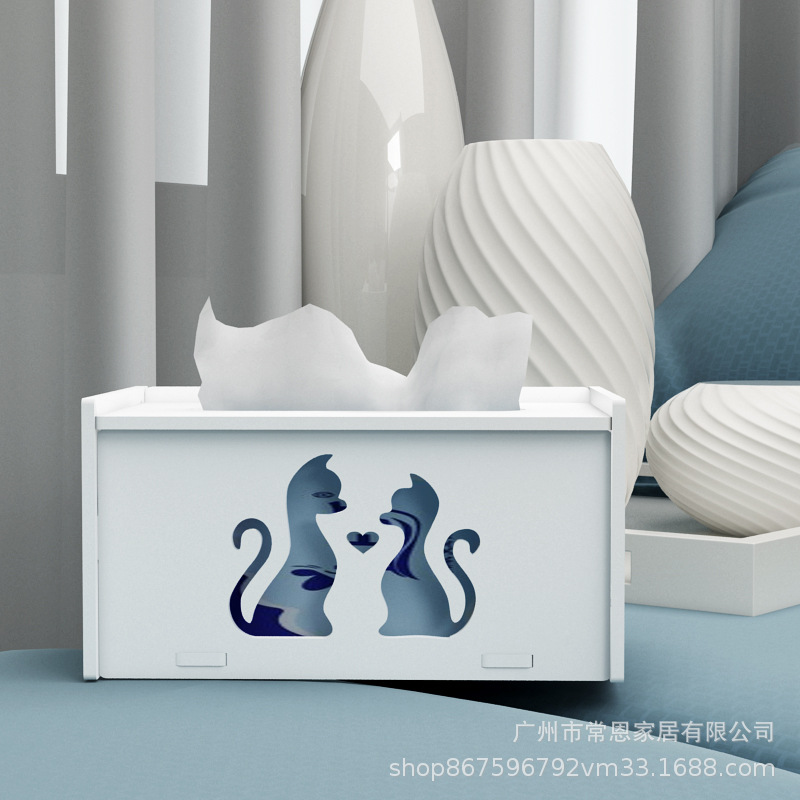 纸巾盒抽纸盒家用客厅餐厅茶几简约可爱遥控器收纳多功能创意家居