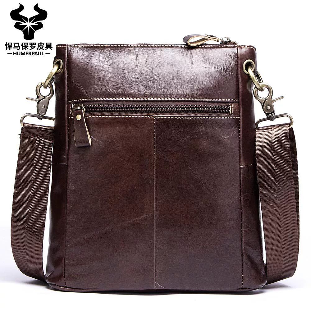 Universal one-shoulder bag for leisure, leather shoulder bag