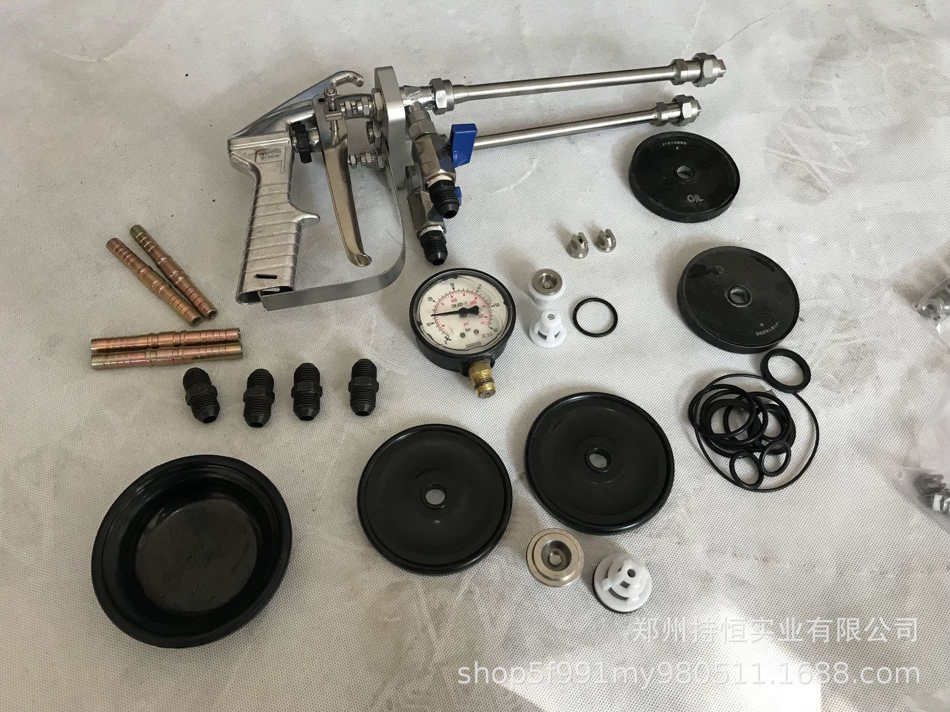 速凝橡胶沥青专用喷枪 双组份喷枪 双头喷枪 AB料喷枪 外混喷枪