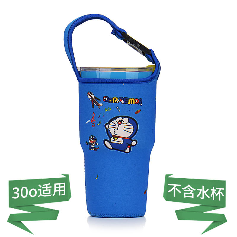 Taza de helado cubierta de la taza de la burbuja 30oz de dibujos animados Kumamoto oso bolsa en stock portátil de grasa de la Copa cubierta protectora