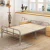 modern silvery single bed Metal frame bed Folding bed 1 Simplicity 1.2 Iron art Metal Wood Combine