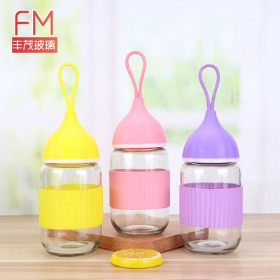 280ml创意玻璃水杯单层玻璃小艾水杯礼品广告杯隔热密封水杯定制|ms