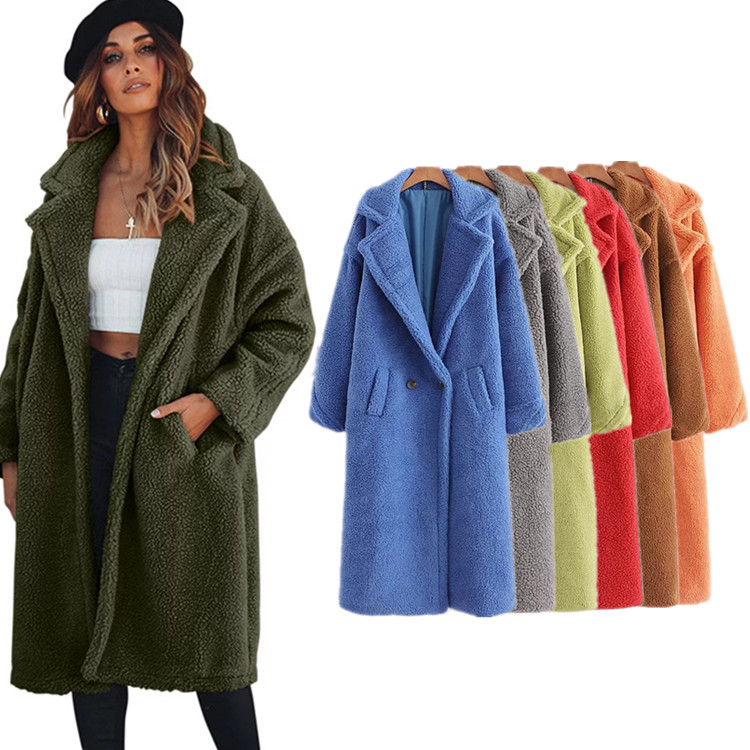 winter thick loose lamb wool cotton-padded coat NSAC13953