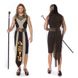 M-XL 万圣节服装新款男士埃及法老服角色扮演cosplay国王舞台装