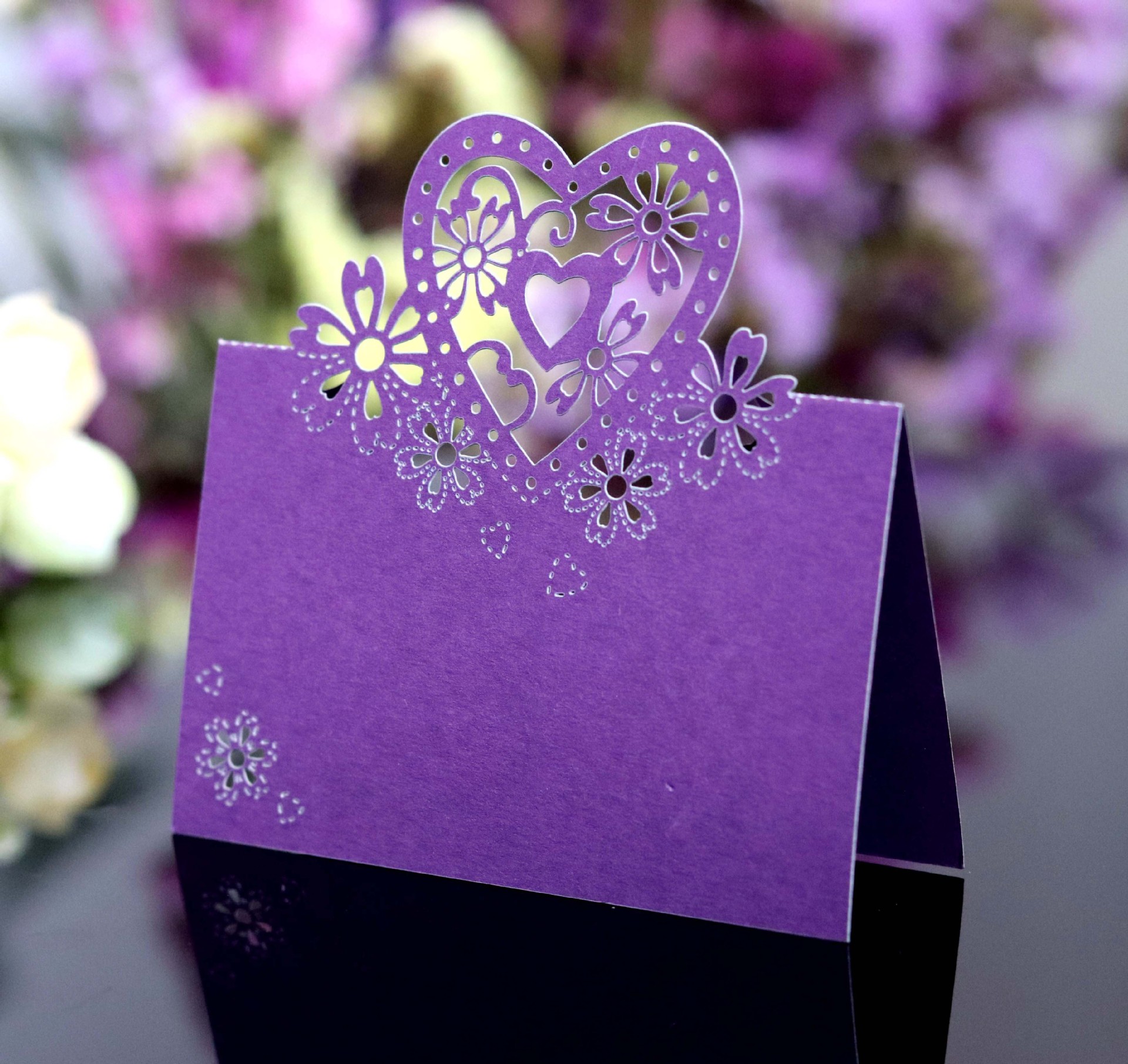 Valentine's Day Sweet Double Heart Iridescent Paper 210g Wedding Graduation display picture 4