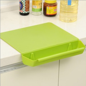糖果色厨房实用二合一收纳带菜槽切菜板砧板塑料加厚切水果板
