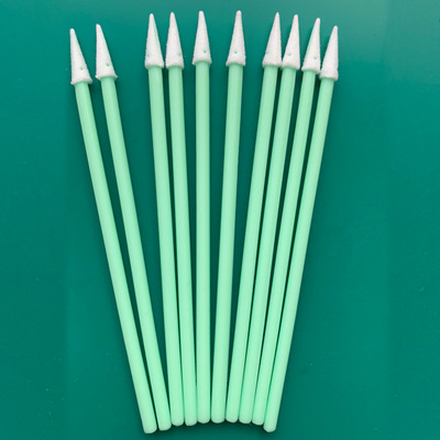 工厂生产净化棉签绿杆总长约78mm海棉尖头100支每包电子行业专用|ru