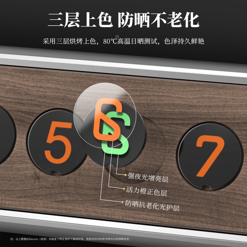 倍思 原木合金汽車臨時(shí)停車牌