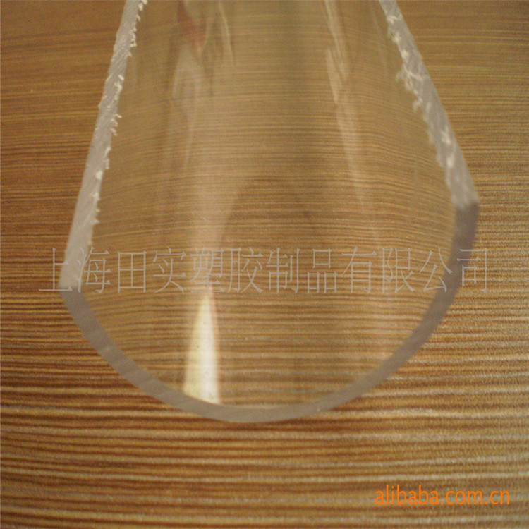 厂家供应PVC透明管 PVC半圆管 塑料管屋檐下排水用 透明白色