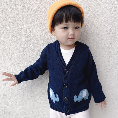 children Sweater Cardigan men and women baby pure cotton sweater Infants Clothes & Accessories Europe and America Children's clothing 2019 Winter Wholesale