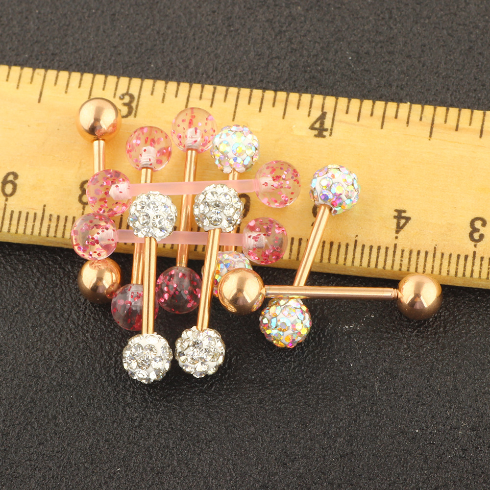 10Pcs Mix Style Body Piercing Jewelry Set Stainless Steel Breast Nipple Rings Tongue Rings Labret Studs Earrings detail image 11
