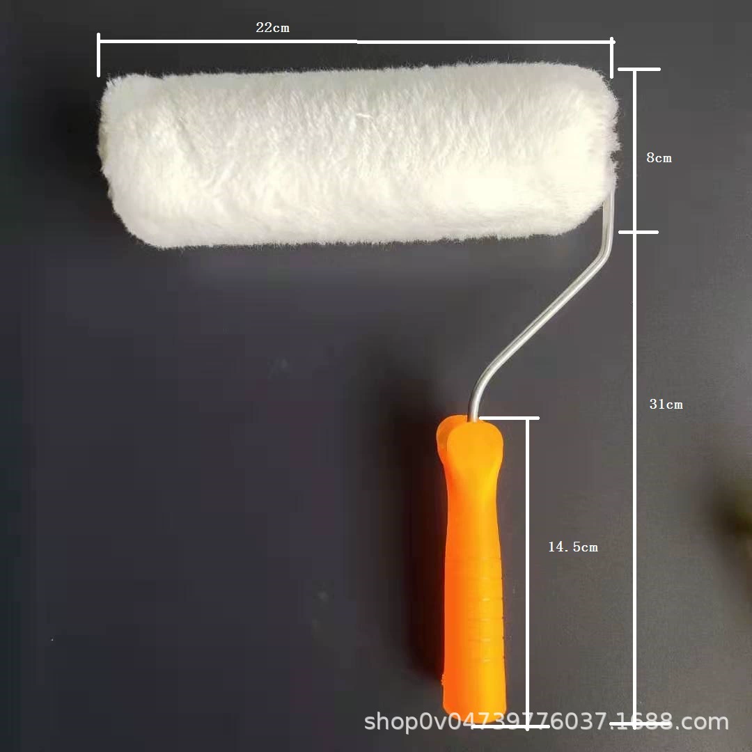 Производители поставляют чистую белую роликовую щетку с длинными волосами без мертвого угла 9-дюймовой роликовой щетки без мертвого угла хлопковой нити термоплавкий валик