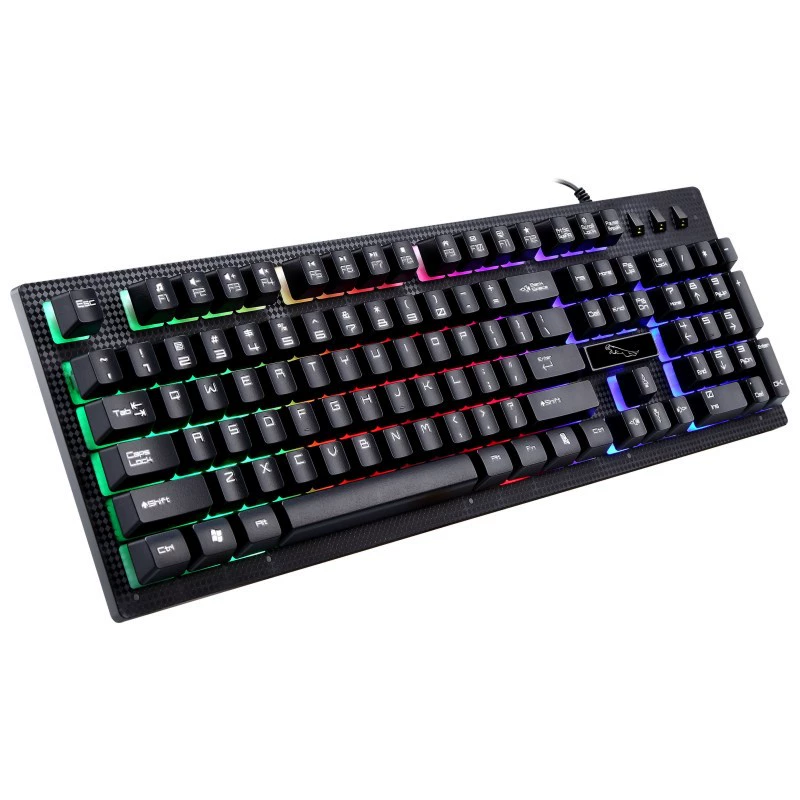 Wholesale Light Chasing Leopard G20 Wired USB Games Floating Mechanical Handsome Keyboard Mouse Set Lightweight Keyboard Mouse Set