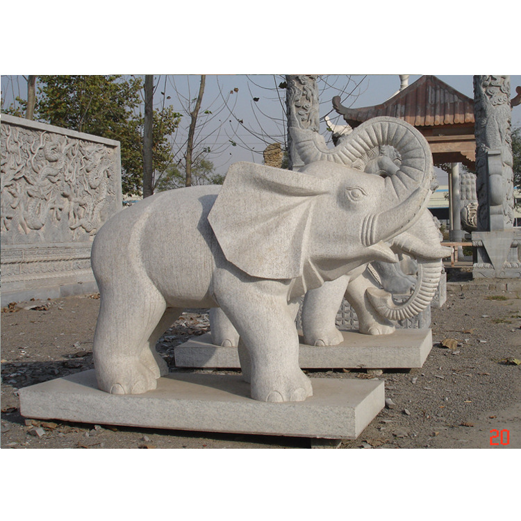 哪里雕刻白石头大象 芝麻白石雕大象多少钱 大理石象图片大全
