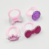 Cartoon resin, children's plastic accessory, ring, Korean style