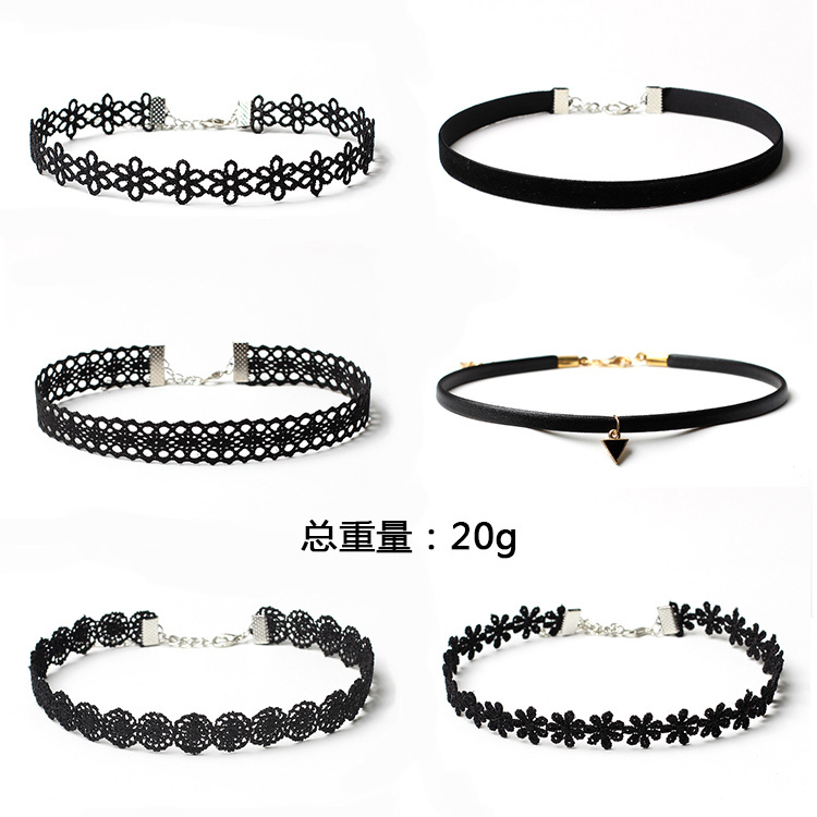 Fashion Gothic Lolita choker collar necklace set
