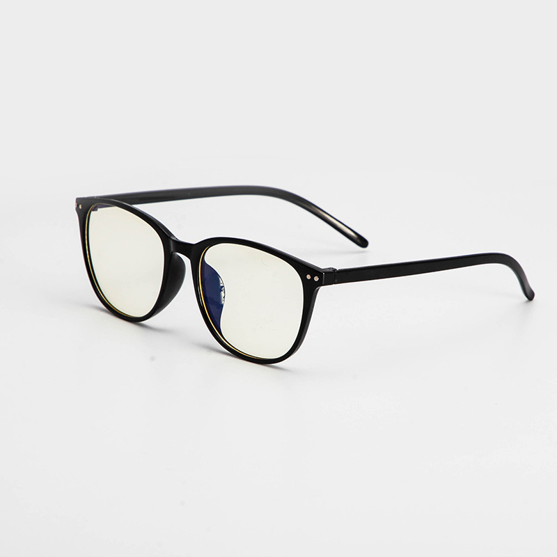 Gafas de mujer gafas lisas s6008 marco redondo de los hombres Sin Grado Película Azul teléfono móvil computadora gafas de protección ocular