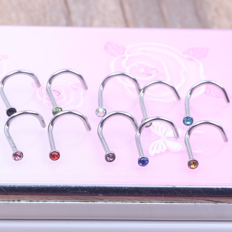 Labret piercing jewelry detail image