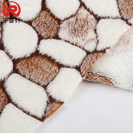 批发针织沙发面料胶印双面珊瑚绒面料 超细纤维珊瑚绒现货