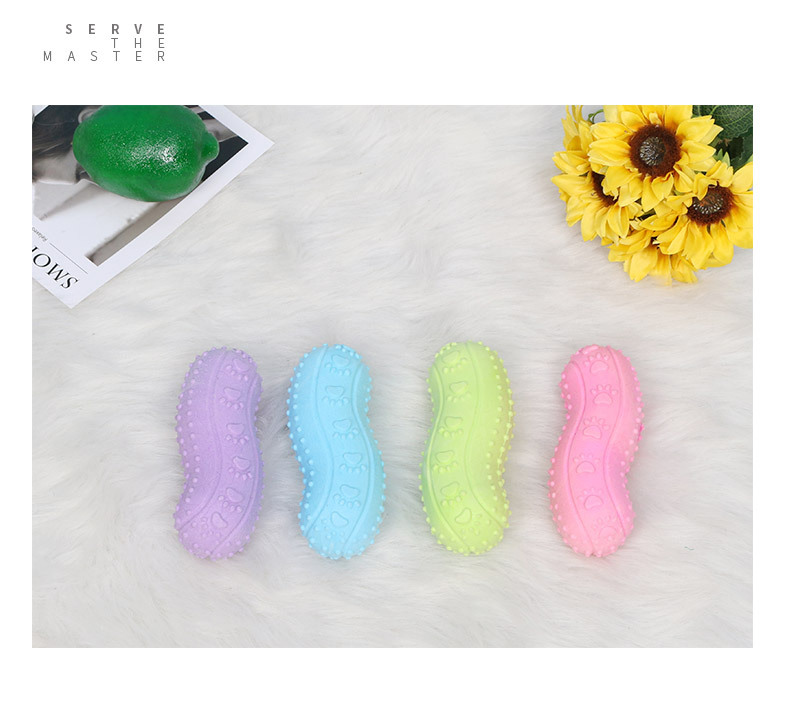 Pet Dog Toy Rubber Bite Resistant And Wear-resistant Anti-boring Dyeing Molar Dog Bite Toy display picture 3