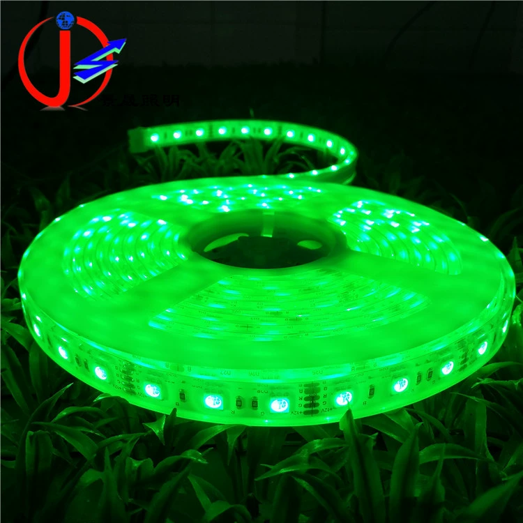 Светодиодная лента 12V5050 корпус клей заполнение Водонепроницаемый зеленый свет патч мягкая световая полоса наружная реклама вывеска декоративная световая полоса