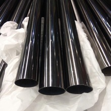 黑钛201不锈钢管 159*1.5黑钛金拉丝圆管 168*2.0黑色镜面304圆管