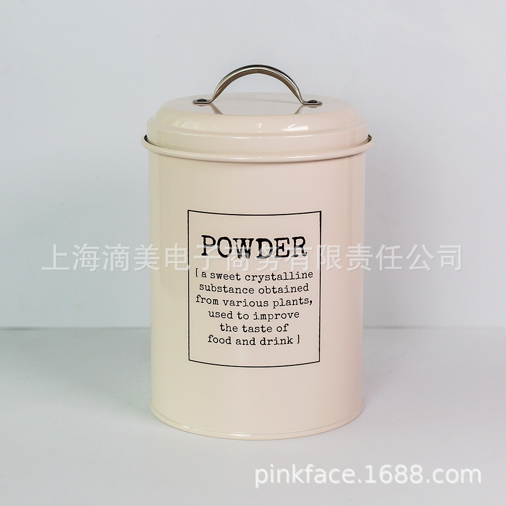 European-style 2L Sealed Can Milk Powder Can Coffee Can Tea Can Coffee Powder Can Mask Powder Can with Seal Ring Moisture-proof