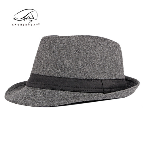 Spring and Autumn new fashion casual top hat for women British fashion black jazz hat woolen versatile middle-aged and elderly hat trend