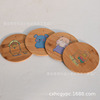 Manufacturers directly provide colorful circular tag bamboo wood -made pendant, wooden tag, wooden brand blank bamboo card can be made in patterns