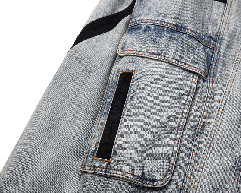 Men's Clothing high street OVER SIZE loose same style retro quilted denim jacket_voghion.com