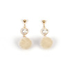 Brand demi-season spherical universal fashionable earrings from pearl, internet celebrity